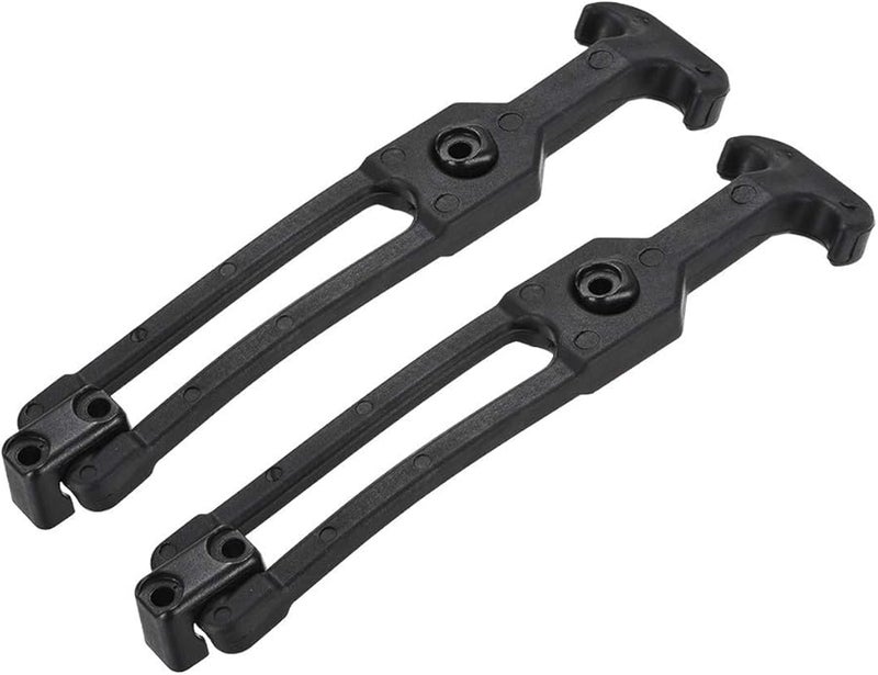 Flexible T Handle Rubber Deadbolt 200mm for Golf Cart Tool Box 2pcs Black - Image 1