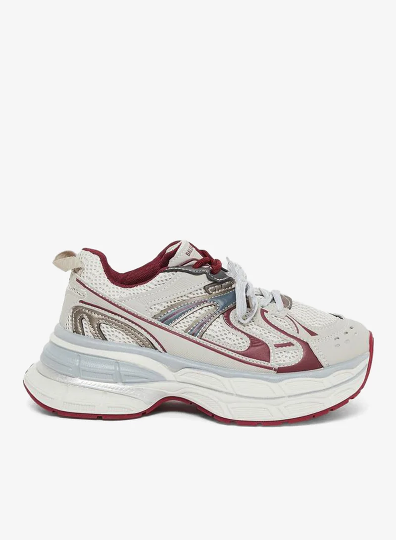 Styli Active Women Textured Panel Sporty Sneakers