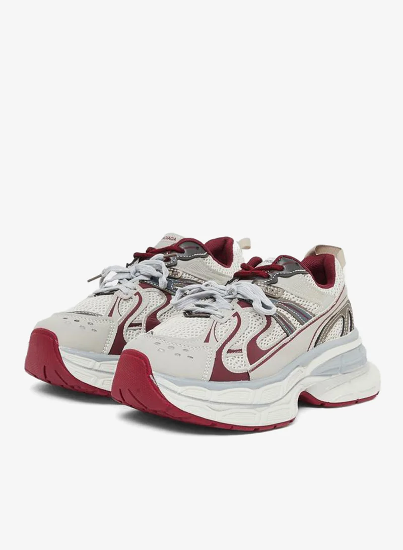Styli Active Multi Women Textured Panel Sporty Sneakers for Women | Best Price UAE