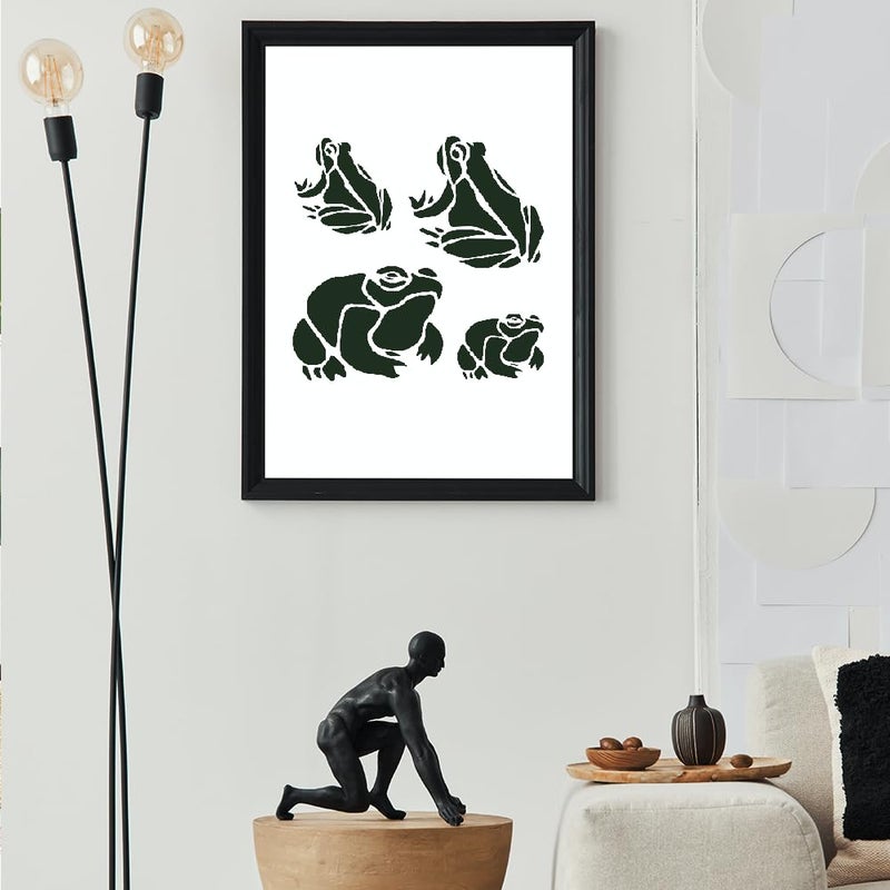 Lionx Frogs Logo Stencil - Reusable Flexible Clear Plastic for Arts 5.5x5.5", Crafts, Painting, Ideal for Airbrush, Scrapbooking, DIY Arts and Crafts Projects - LIONX - Image 5