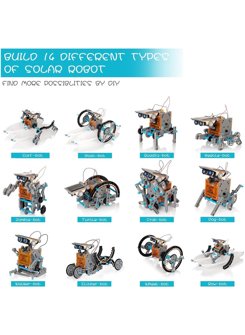 Cool Baby 14-in-1 Solar Robot Kit Educational STEM Science Toy DIY Solar Power Building Kit Gift for Kids Boys Girls 8 9 10 11 12 Years Old  - Image 2