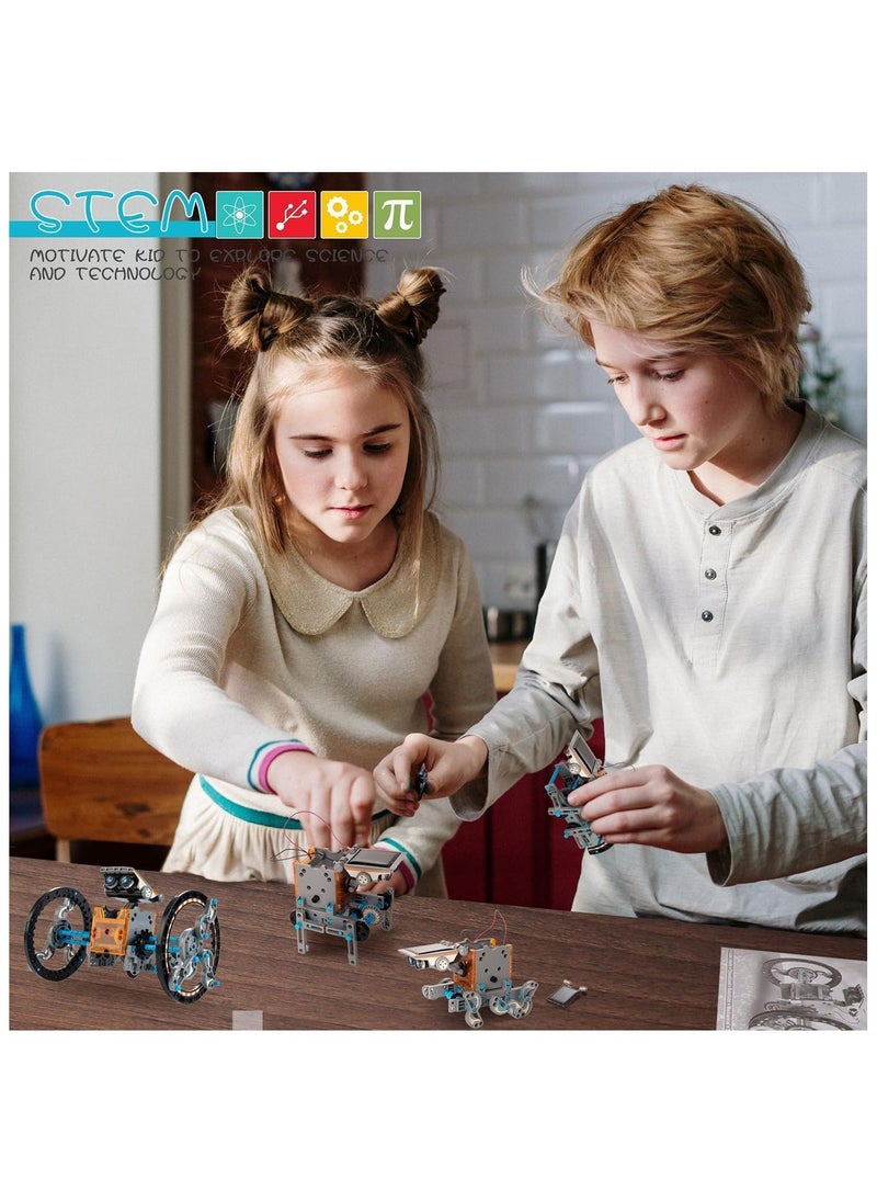 Cool Baby 14-in-1 Solar Robot Kit Educational STEM Science Toy DIY Solar Power Building Kit Gift for Kids Boys Girls 8 9 10 11 12 Years Old  - Image 4