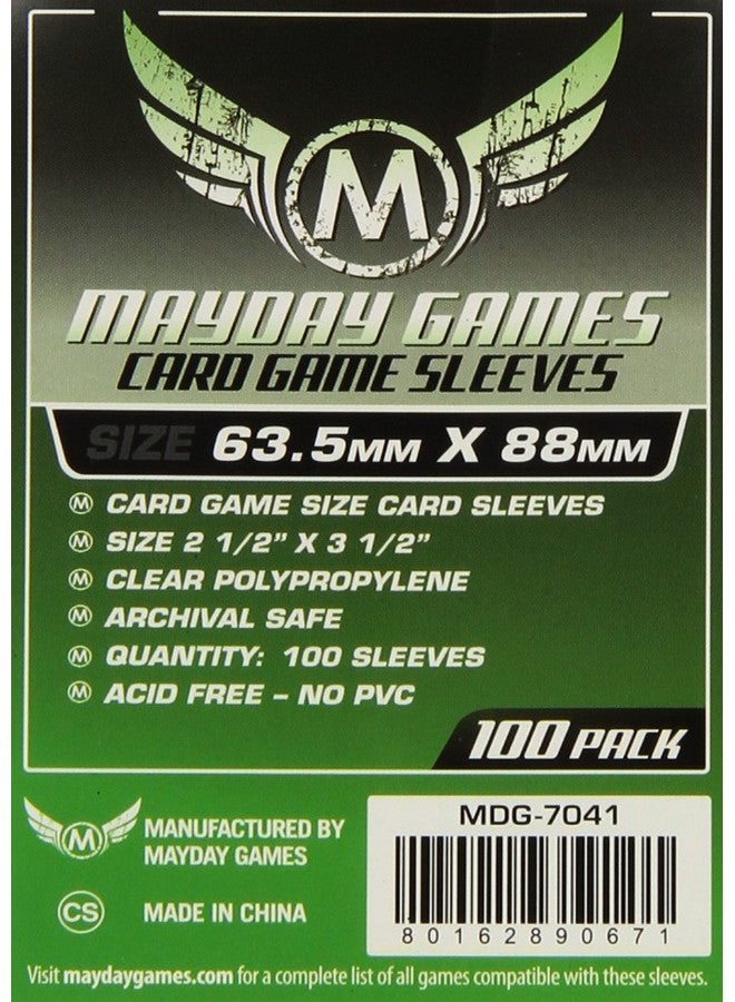 Mayday Game Card Sleeves 2 1/2" X 3 1/2" (100 Pack)