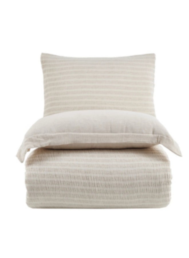 طقم مفروشات فاخر من الكتان والحرير البامبو – 6 قطع من الراحة المطلقة | ‎60٪ كتان، ‎40٪ بامبو - Image 2