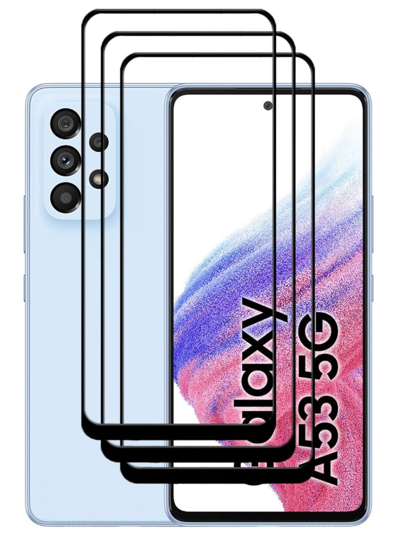 ACLIX 3 Pieces Antistatic ESD Dustproof Premium Quality High Definition Tempered Glass Screen Protector Designed For Samsung Galaxy A53 5G - Image 1
