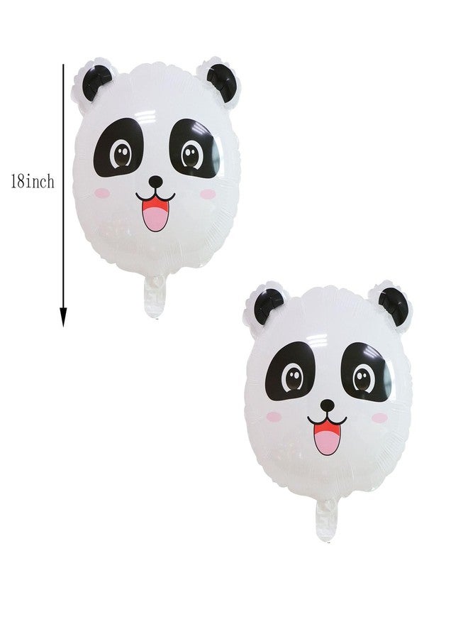 CSTYWC 5PCS Panda Large Mylar Foil Balloons Jungle Safari Animals Theme Birthday Party Decorations Kids Gift Shower Decor Supplies - Image 3
