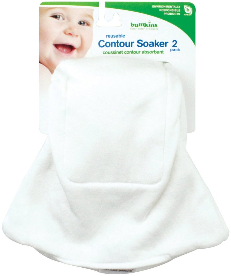 Bumkins Reusable Cloth Contour Soaker, One Size, 2ct - Image 1