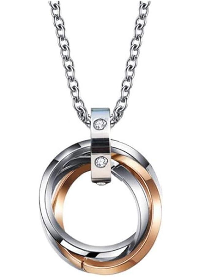 Oasisgalore Ring Pendant Necklaces For Women Men'S Silver Chains Accessories Cool Gifts For Guys  - Image 1