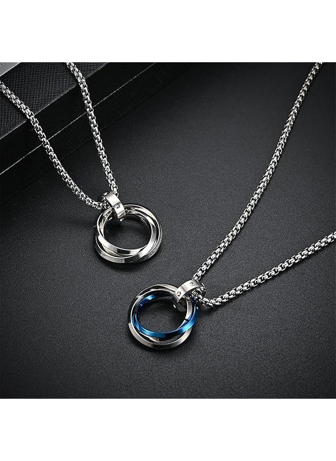 Oasisgalore Ring Pendant Necklaces For Women Men'S Silver Chains Accessories Cool Gifts For Guys  - Image 3