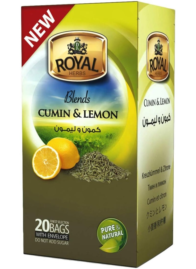Royal Royal Herbs Tea with Cumin and Lemon 20 Bags 