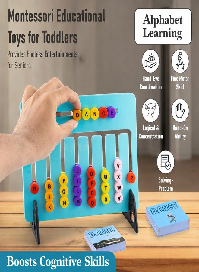 ShinyCharm Montessori Puzzle Games for Kids | Kids Playing Items Indoor | Educational Toys for 3 Year Old & Above | Alphabet & Number Learning Activity Board | Birthday Gift for Boys & Girls - Image 2