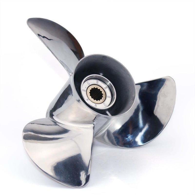 CAPTAIN 13X19 Outboard Propeller for Yamaha 50 60 75 90 100 115 130 HP T50 T60 F70 F75 F80 F90 F100 F115 Outboard Motors Stainless Steel RH OEM