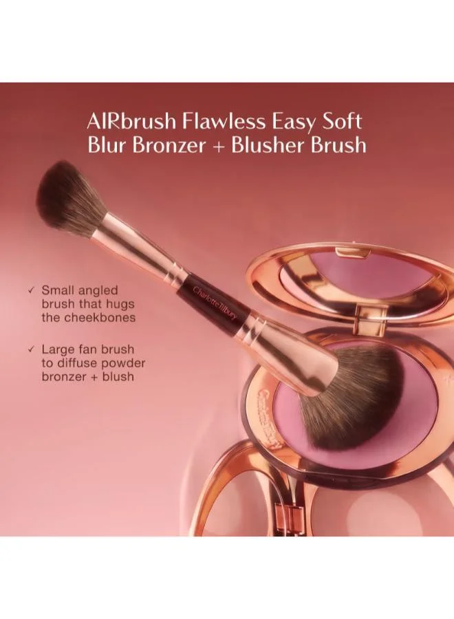Charlotte Tilbury  AIRBRUSH FLAWLESS EASY SOFT BLUR BRONZER + BLUSHER BRUSH for Women | Best Price UAE