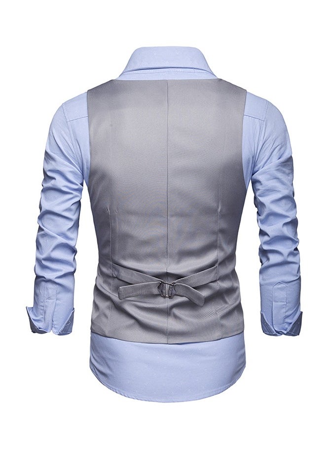 KUYING New Men's British Fashion Slim Fit Suit Vest  - Image 2