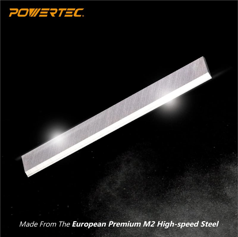 POWERTEC 6-1/8 Inch Jointer Blades for Ridgid JP06000, JP06101, JP0610 Jointer, Replacement for AC8600, JE08008 Jointer Knives, Set of 3 (148020) - Image 3