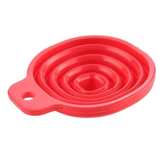 Fulkiza Silicone Funnel Flexible Collapsible and HeatResistant Kitchen Funnel for Liquids Powders and More SpaceSaving BPAFree Easy to Clean - Image 2