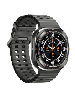 W7 AI Smart Watch Ultra, Rugged Design IP68 Waterproof Blood Oxygen Monitoring Watch, Amoled Screen Display Sleep Monitoring Fitness Watch With 100 Plus Exercise Modes, (Black)