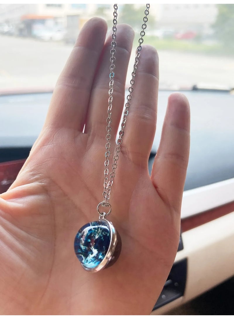 Car Accessory – Earth Globe Hanging Charm for Rearview Mirror, Necklace, Keychain, or Bag Decoration - Image 5