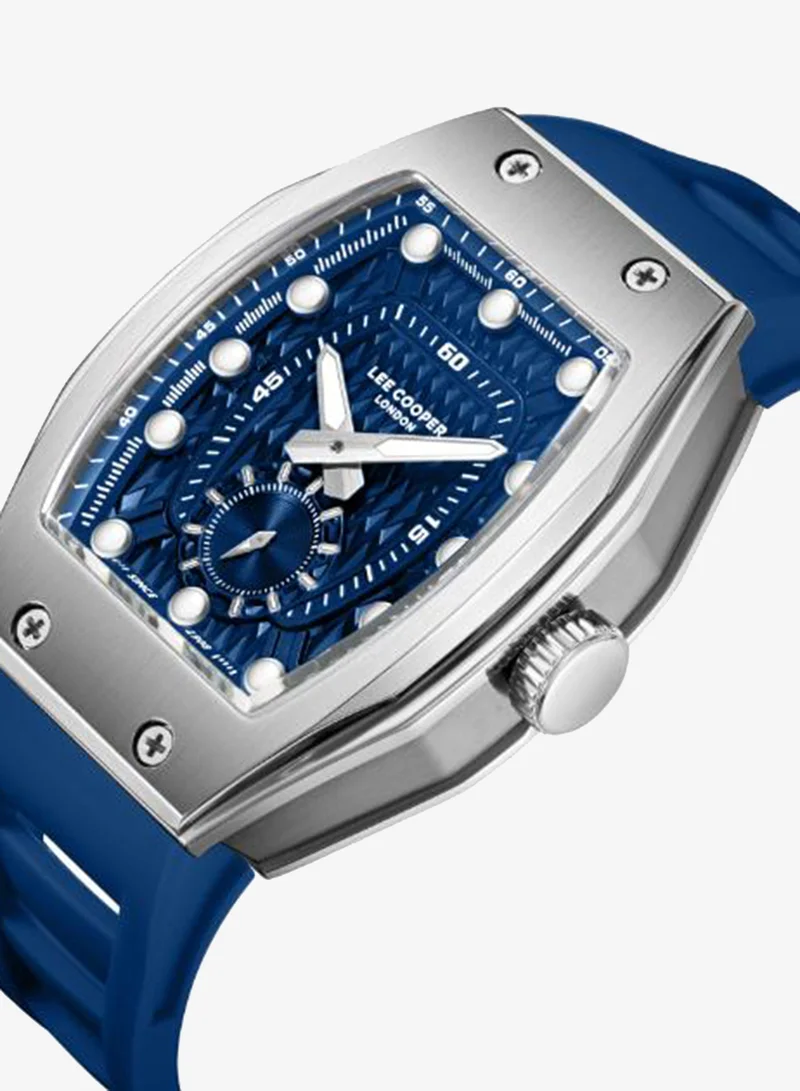 Lee Cooper Men's Silicone Analog Watch LC08264.399 - 42x54,4 mm