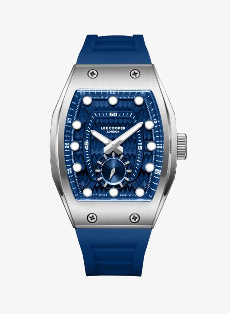 Lee Cooper Men's Silicone Analog Watch LC08264.399 - 42x54,4 mm