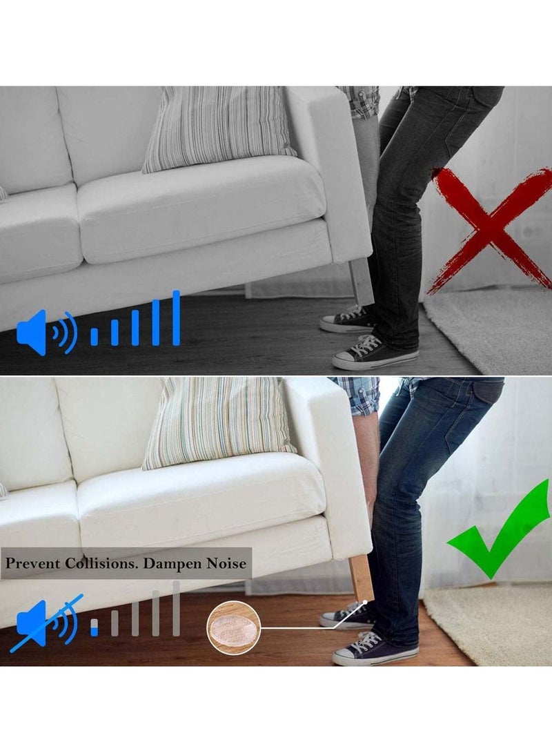 100 Pcs Adhesive Bumper Pads Clear Rubber Feet Self Stick Bumpers Sound Dampening Door Cabinet Buffer for Drawers Table Laptop Cutting Boards - Image 2