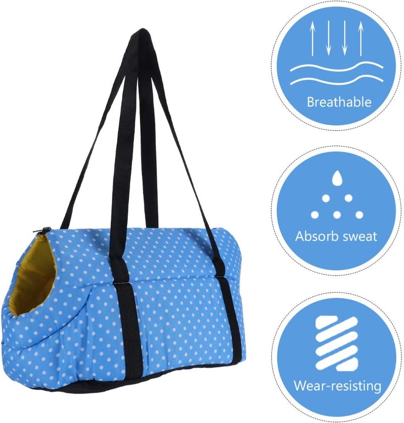 cheekyglo Pet Tote Carrier Bag Portable Sling Carrier Shoulder Bag Puppy Travel Pouch Pet Carrier Tote Hand Bag for Puppy Dog Cat Kitty (Blue,Large)40Ã\u201428CM Blue1 - Image 3