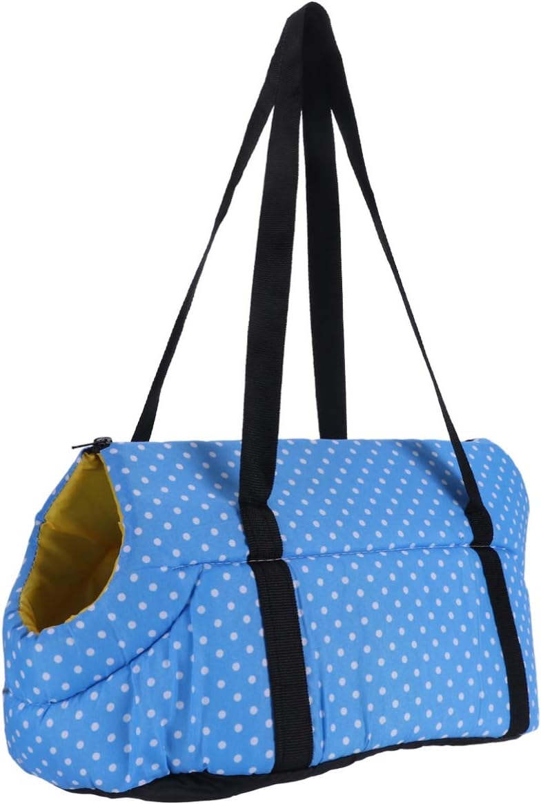 cheekyglo Pet Tote Carrier Bag Portable Sling Carrier Shoulder Bag Puppy Travel Pouch Pet Carrier Tote Hand Bag for Puppy Dog Cat Kitty (Blue,Large)40Ã\u201428CM Blue1 - Image 1