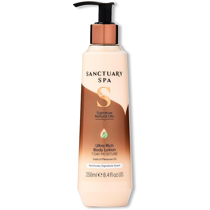 Sanctuary Spa Signature Natural Oils Body Lotion, No Mineral Oil, Cruelty Free and Vegan Body Moisturiser for Dry Skin, 250ml - Image 1