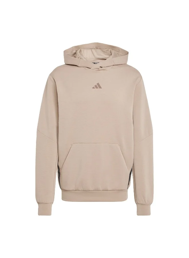 Adidas Adidas D4T Hoodie Brown Hooded Sweat Sweatshirts For Men