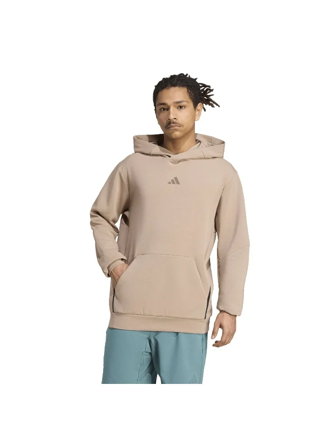 Adidas Adidas D4T Hoodie Brown Hooded Sweat Sweatshirts For Men