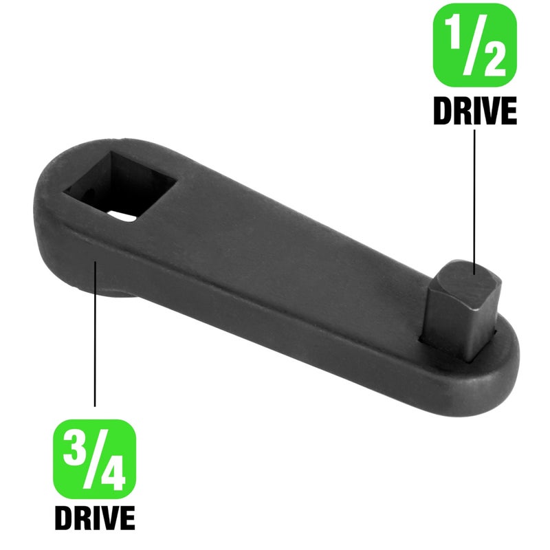 OEMTOOLS 24208 Torque Adapter, 1/2 to 3/4 Socket Adapter, 6.0 Power Stroke Parts, Low-Profile Torque Adapter - Image 2