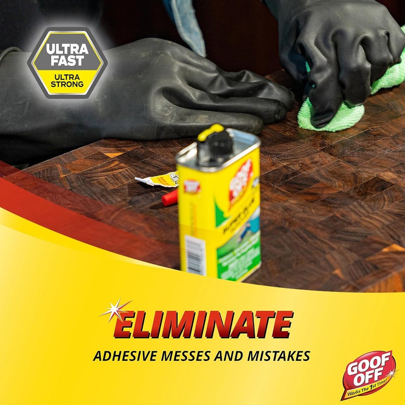 جوف أوف Fg678، علبة مزيل غراء فائق القوة، 4 أونصة، أصفر - Image 4
