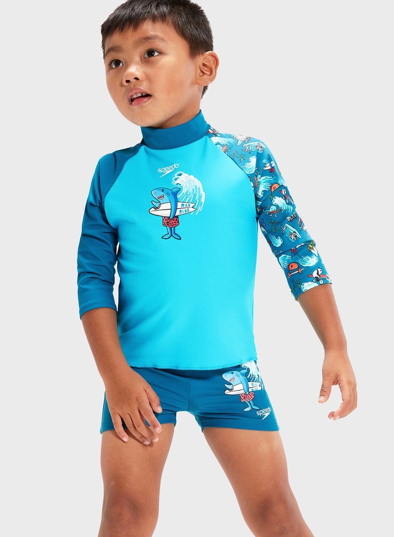 speedo - Infant Logo Printed Rashguard - Image 1