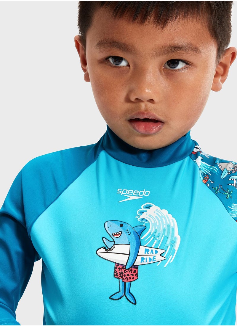 speedo - Infant Logo Printed Rashguard - Image 1