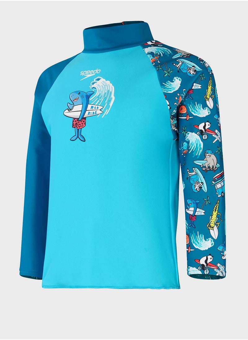 speedo - Infant Logo Printed Rashguard - Image 1