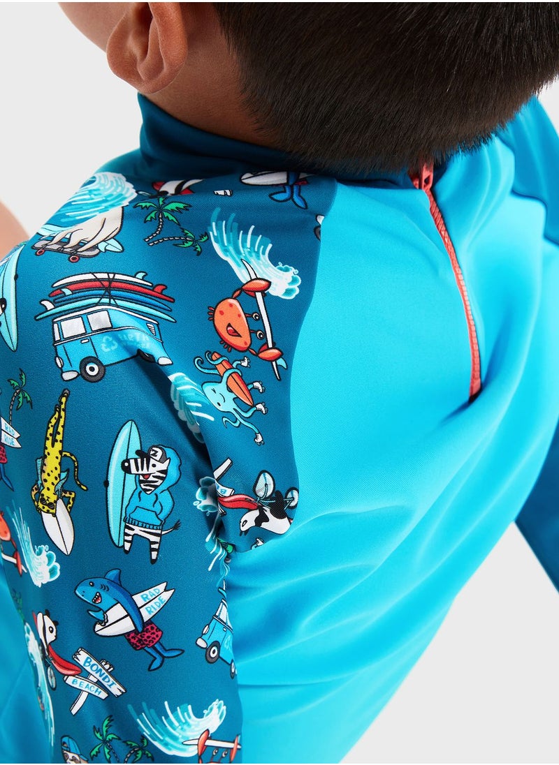 speedo - Infant Logo Printed Rashguard - Image 1