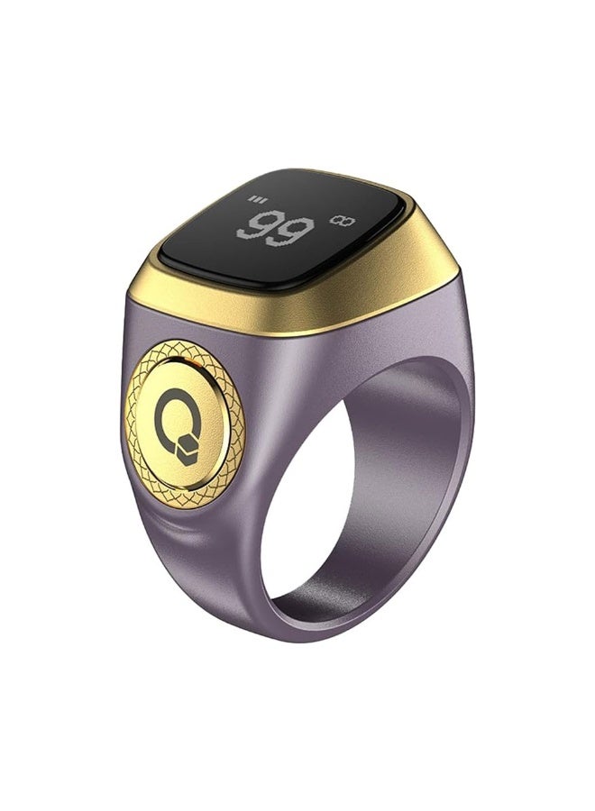 iQIBLA ZIKR RING - Size 20mm - Violet - Image 1