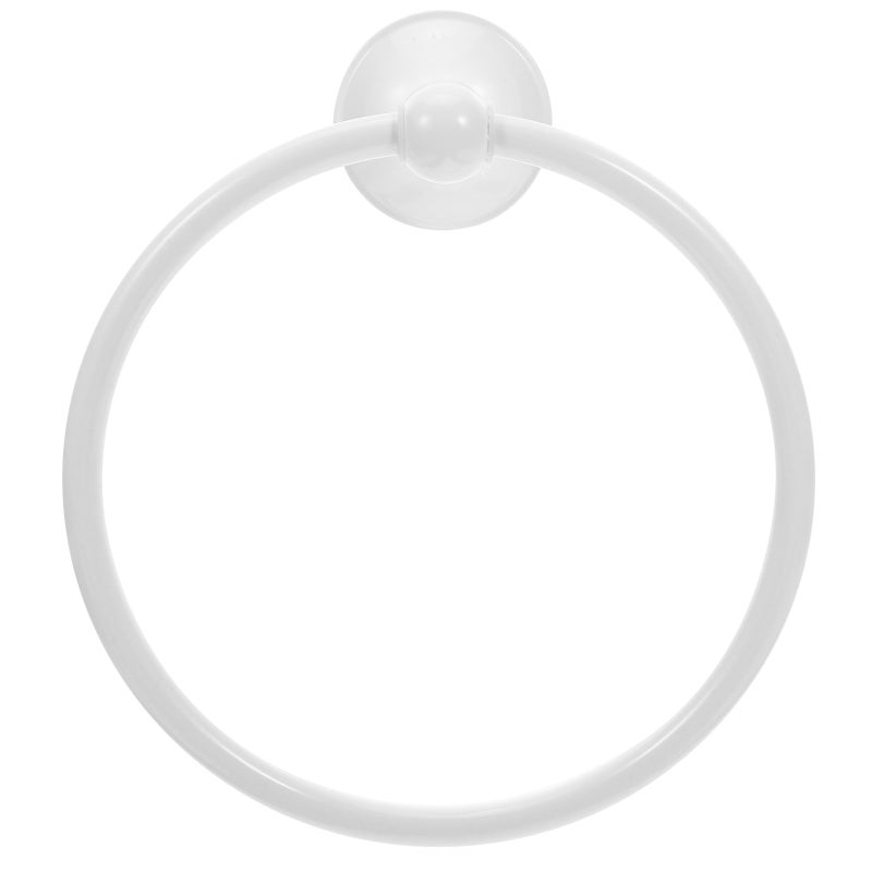 White Round Towel Ring Bathroom Round Antique Brushed Old Towel Rack Towel Hanging Ring - Image 1