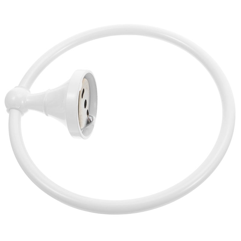 White Round Towel Ring Bathroom Round Antique Brushed Old Towel Rack Towel Hanging Ring - Image 5