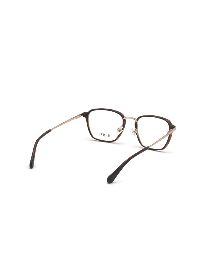 جس نظارة طبية بشكل مربع للرجال بأذرع معدنية GU50041  مقاس 52 - دارك هافانا - Image 5