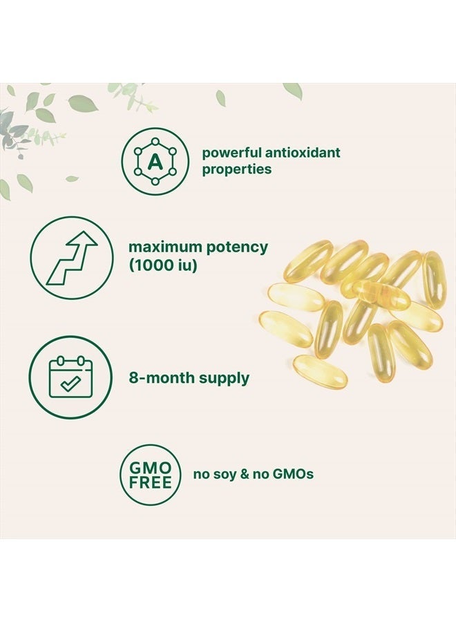 Micro Ingredients فيتامين E 1000 وحدة دولية، 240 كبسولة لينة - Image 4