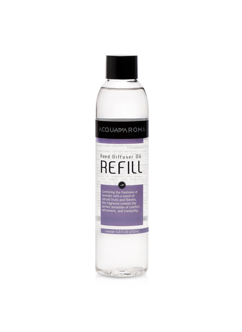 Acqua Aroma Acqua Aroma Lavender Reed Diffuser Oil Refill 68 FL OZ 200ml Contains Essencial Oils 