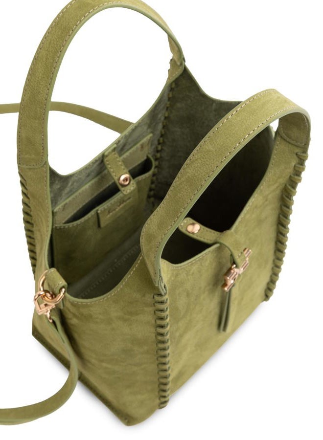 Sam Edelman حقيبة سيلفيا ميني كروس بودي، فستق، مدمجة (6 × 8.25 × 13.75 بوصة) - Image 4
