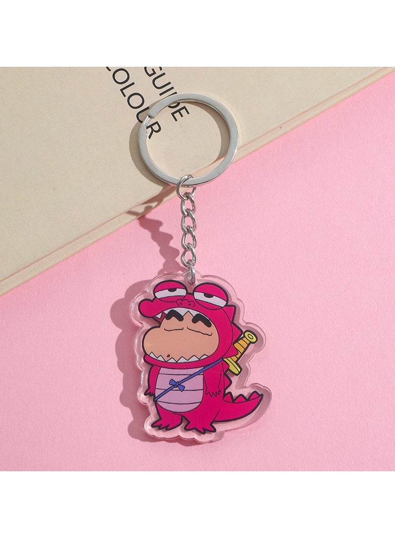 1-Piece  Cartoon Crayon Shin Chan Acrylic Keychain