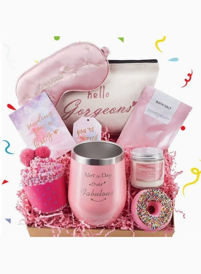 Beautiful Gifts Basket for Women - Birthday Gifts for Women, Relaxing Spa Gift Basket Set, Unique Gift Ideas for Women, Gifts for Mom Sister Best Friend Wife, Coworker Teacher Nurse Gifts for Women - Image 1