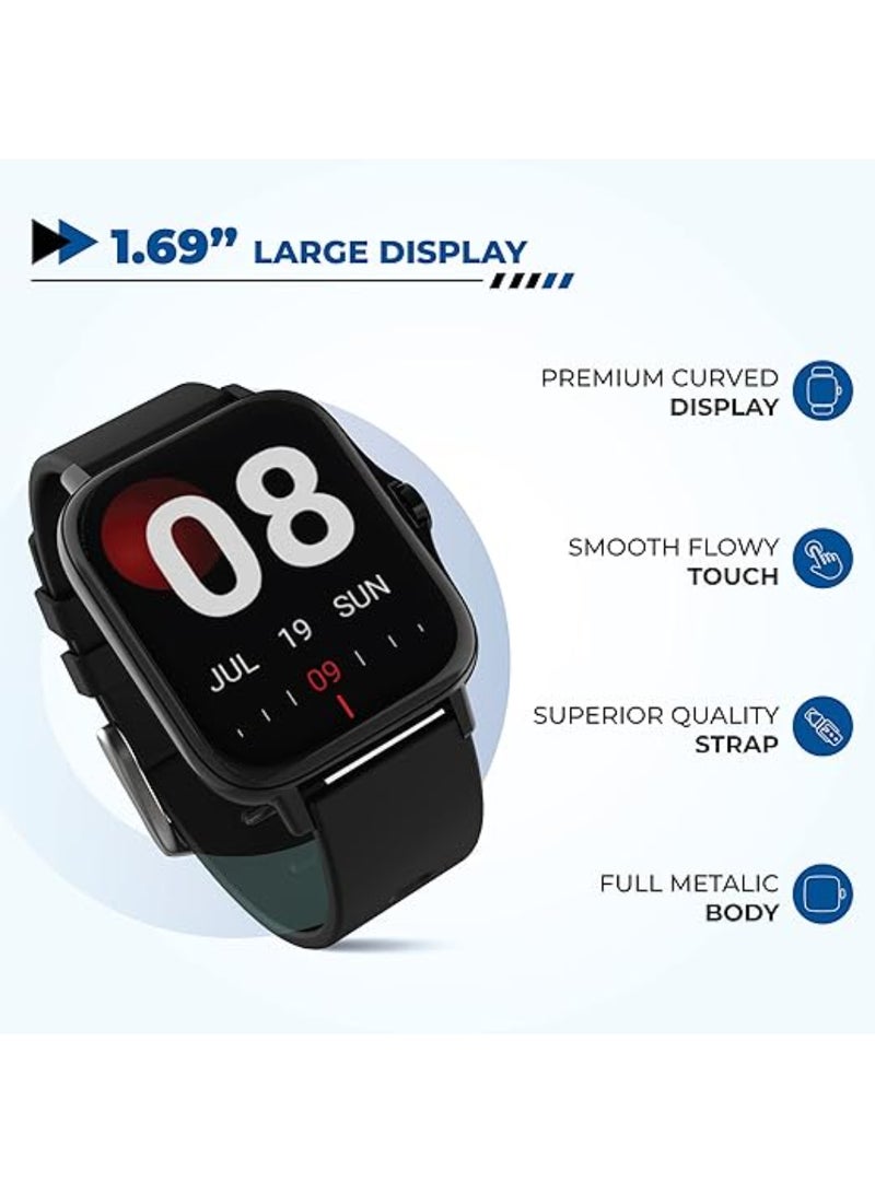 Hammer Renewed - Pulse 2.0 Smart Watch, 1.69" Screen -Black - Image 2