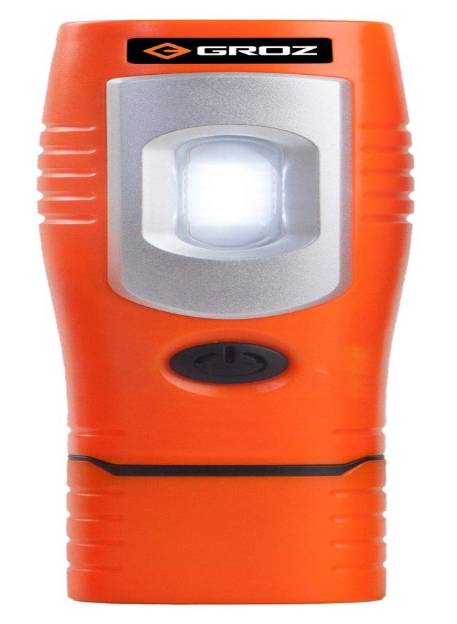 جروز مصباح عمل قابل لإعادة الشحن من Groz، يدور 360 درجة | 7 مصابيح SMD + مصباح LED بقوة 3 واط | تصميم دوار فريد مع خطافات | هيكل متين مقاوم للعوامل الجوية | منفذ Micro USB | LED/360 - Image 1