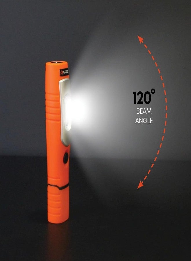 جروز مصباح عمل قابل لإعادة الشحن من Groz، يدور 360 درجة | 7 مصابيح SMD + مصباح LED بقوة 3 واط | تصميم دوار فريد مع خطافات | هيكل متين مقاوم للعوامل الجوية | منفذ Micro USB | LED/360 - Image 5