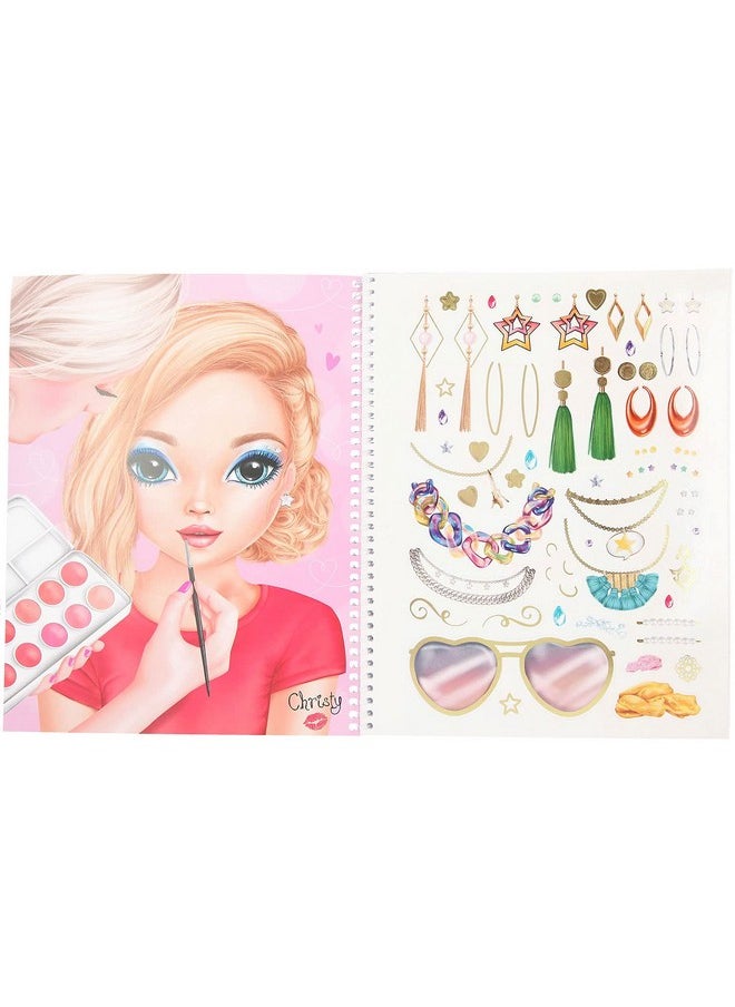 Depesche - Topmodel 10728 Colouring Book Create Your Makeup Approx. 24 X 19.5 X 1 Cm - Image 1