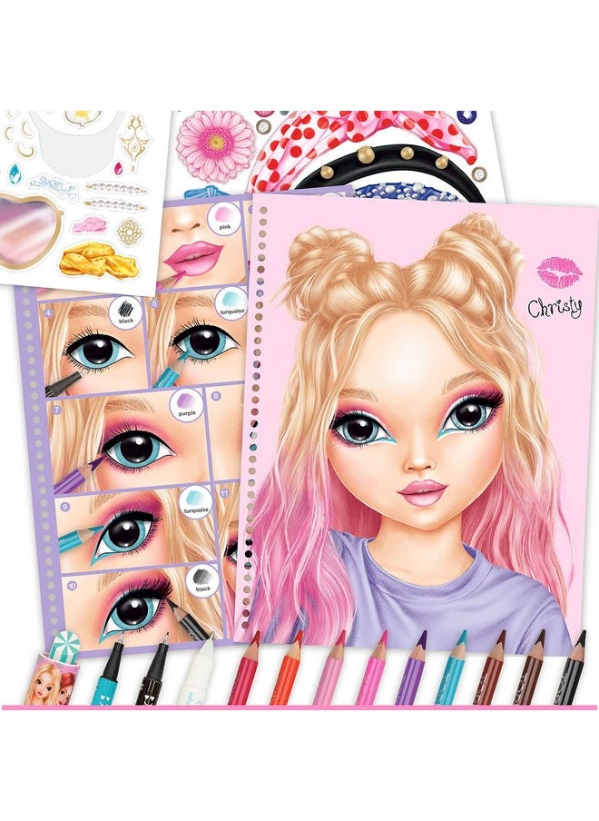 Depesche - Topmodel 10728 Colouring Book Create Your Makeup Approx. 24 X 19.5 X 1 Cm - Image 1